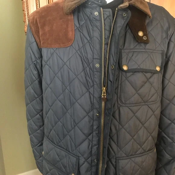 Polo Ralph Lauren Vintage Men’s Quilted Jacket L & XL Navy Blue